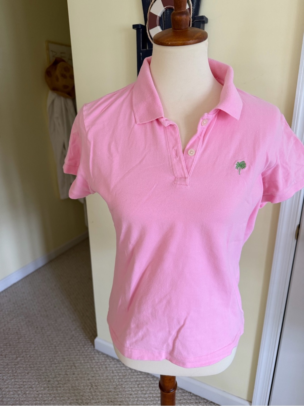 Lilly Pulitzer polo pink shirt